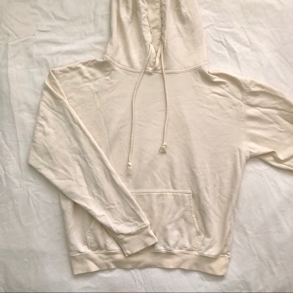 brandy melville pale yellow christy hoodie